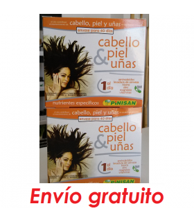 DUPLO CAPS. CABELLO PIEL Y UÑAS PINISAN TRATAMIENTO 80 DÍAS ENVÍO GRATUITO