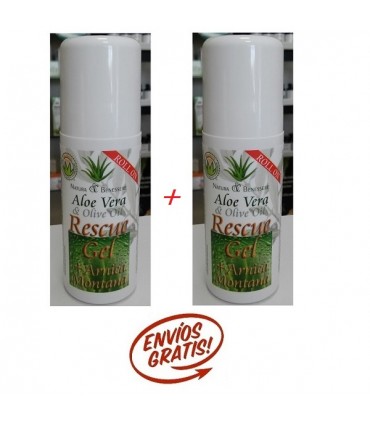 RESCUE GEL ROLL-ON ALOE, ACEITE DE OLIVA Y ARNICA 60ML NATURA BENESSERE DUPLO