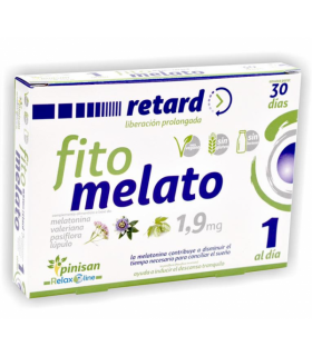 FITO MELATO RETARD 30 DIAS MELATONINA,VALERIANA,PASIFLORA Y LUPULO.