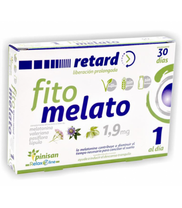 FITO MELATO RETARD 30 DIAS MELATONINA,VALERIANA,PASIFLORA Y LUPULO.