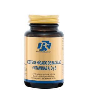 ACEITE DE HIGADO DE BACALAO +VITAMINAS A,D Y E LAB.PS