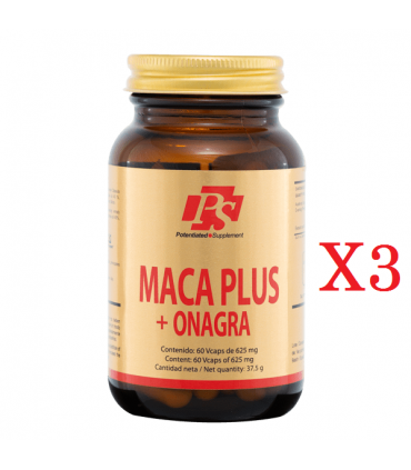 MACA PLUS + ONAGRA 60 CAPS PS OFERTA 3 BOTES