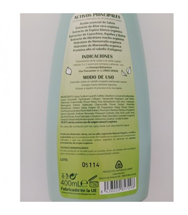 LINEA VERDE CHAMPU ANTICASPA-ANTICAIDA CON CAPUCHINA 400ML