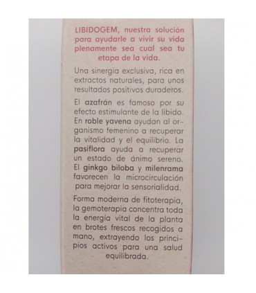 LIBIDOGEM 30ML BIO HERBALGEM LIBIDO DESEO