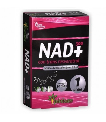 NAD+ CON TRANS RESVERATROL 30 CAPS PINISAN