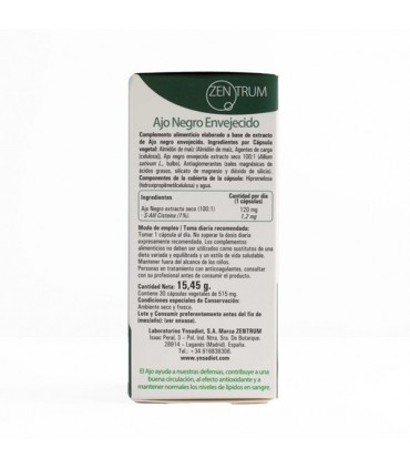 AJO NEGRO FORTE 30 CAPS YNSADIET