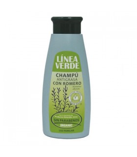 CHAMPÚ ANTIGRASA CON ROMERO SIN PARABENOS LINEA VERDE